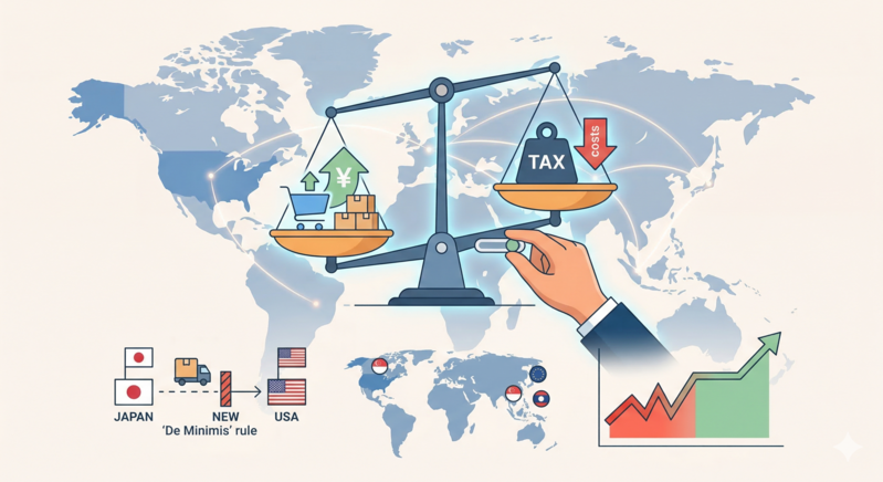 2026年最新 越境ECの関税対策｜トランプ関税・デミニミス撤廃と実務対応