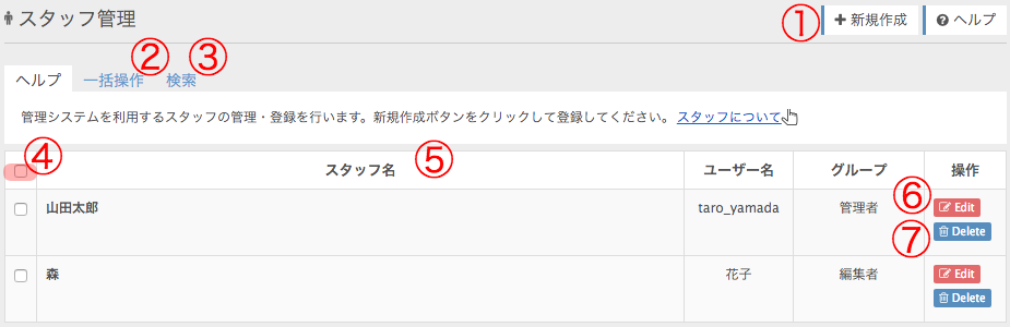 スタッフ管理-1